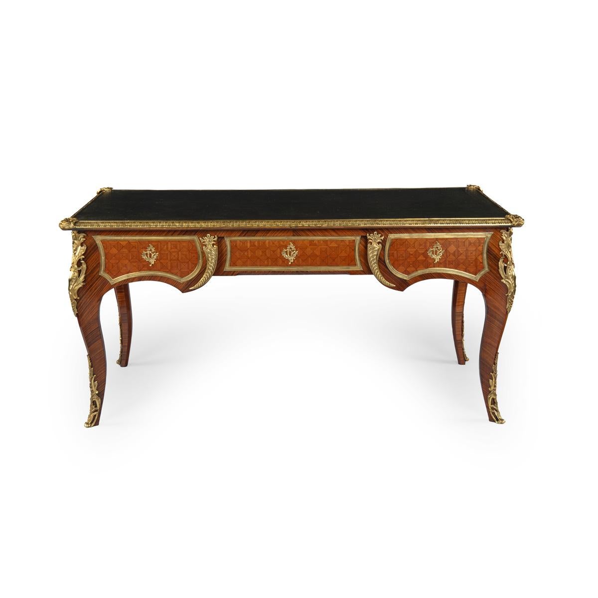 Très beau bureau plat en bois de roi de la fin du 19e siècle, de style Régence française. Bon état - En vente à Lymington, Hampshire