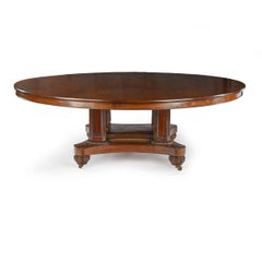A Fine Late Regency Mahogany 7ft Diameter Dining Table