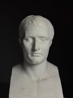 A fine life-size bust of Napoleon, plaster, 20th century