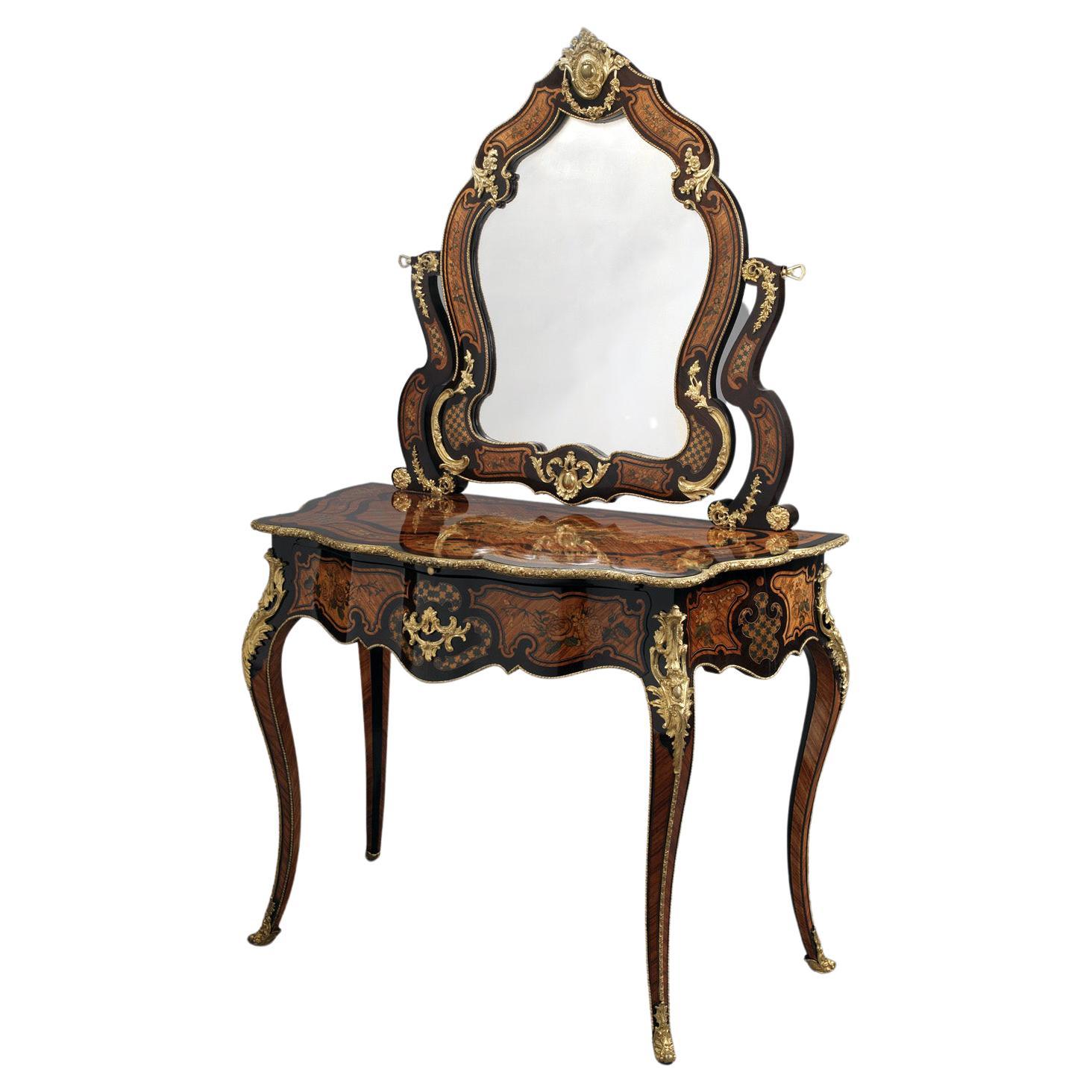 Fine Louis XV Style Dressing Table by Maison Giroux