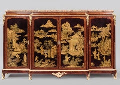 Fine Louis XV Style Japanned Side Cabinet by Henri Nelson, circa 1900