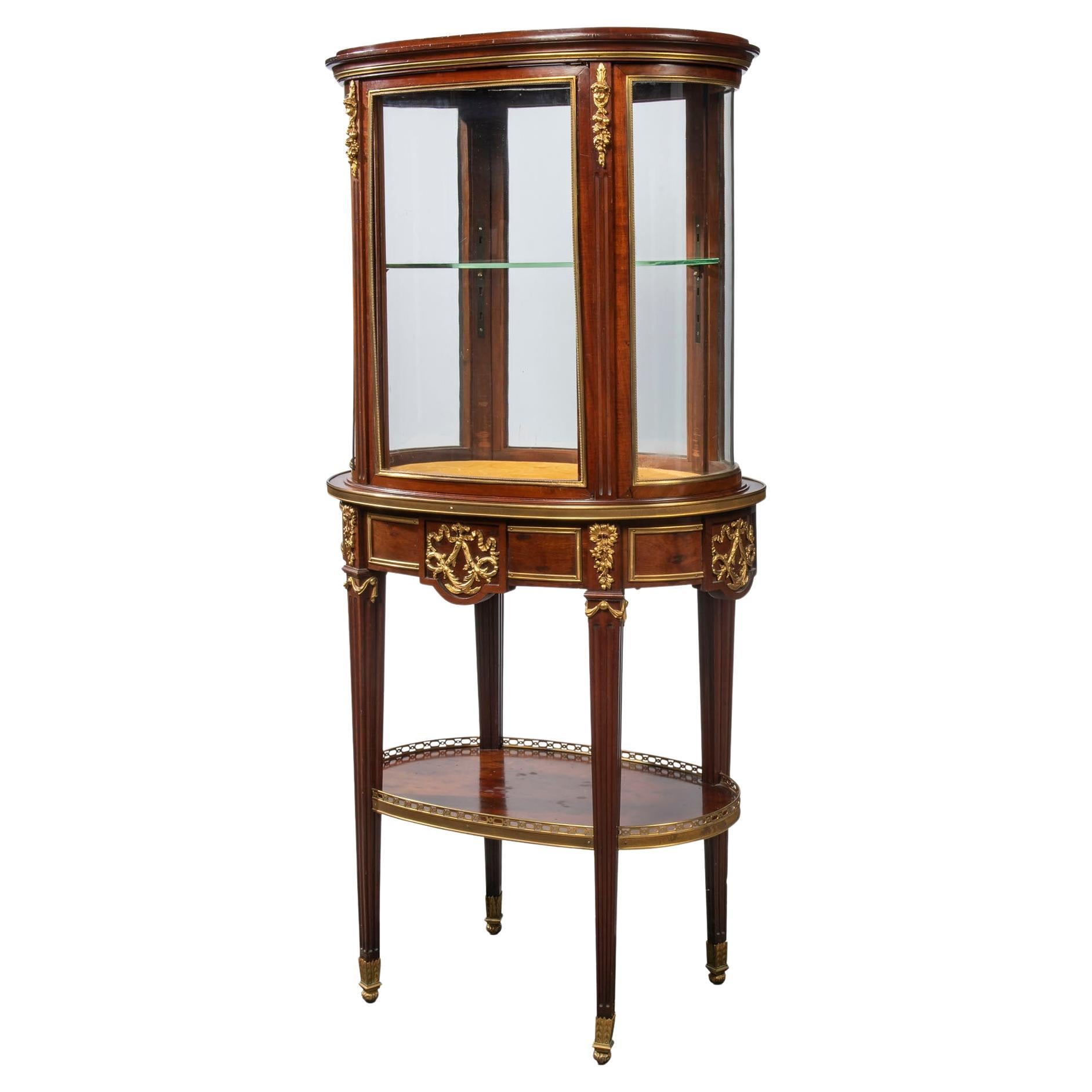 A Fine Louis XVI Style Centre Display Cabinet by Paul Sormani For Sale
