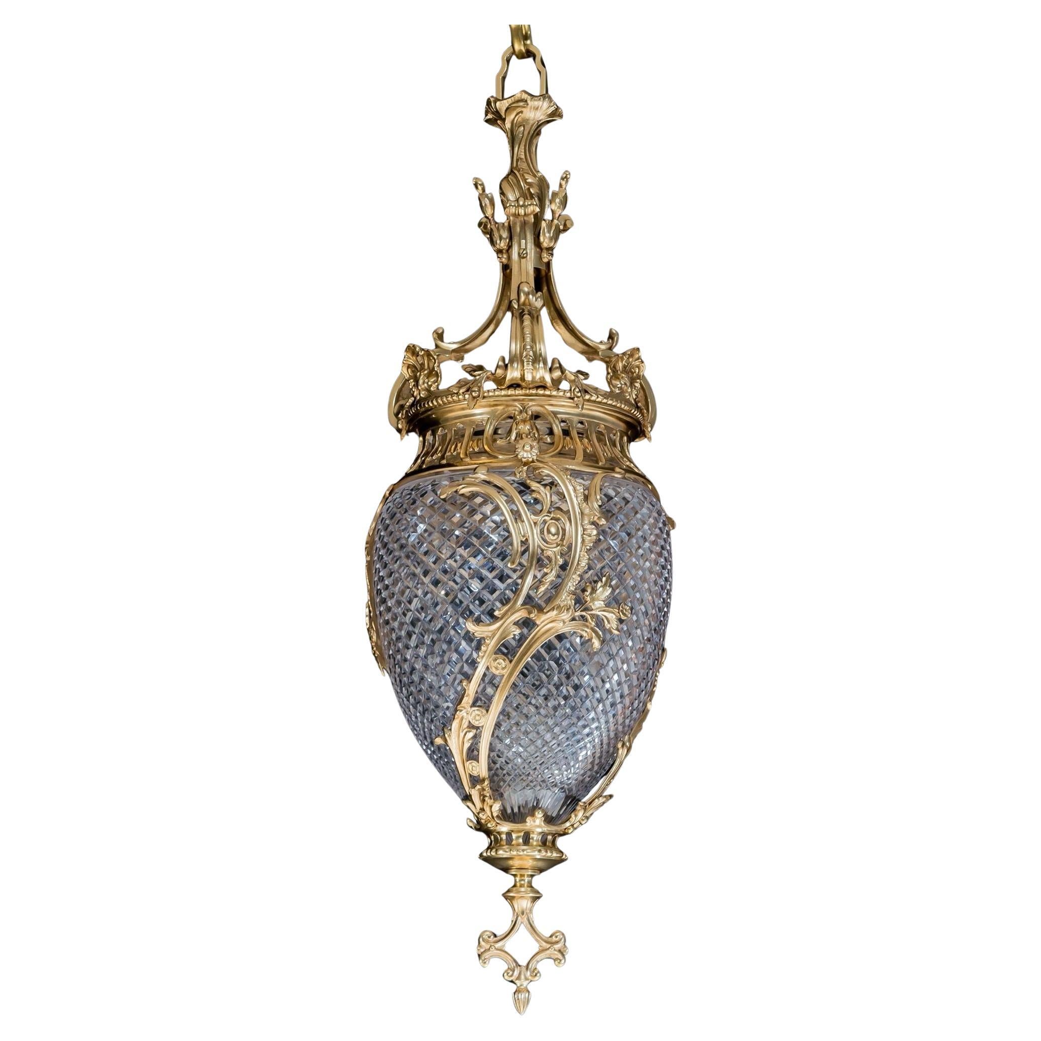 A Fine Louis Xvi Style Hall Lantern For Sale