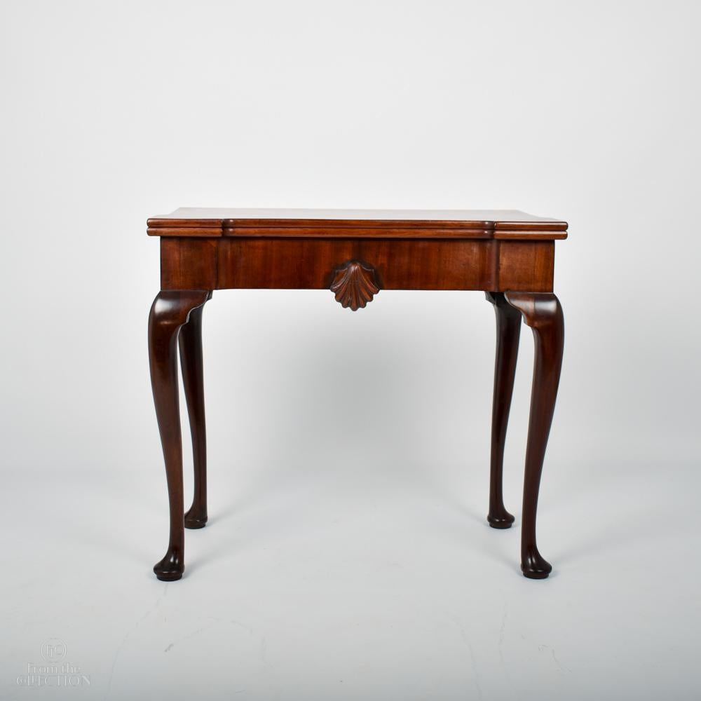 Baize A Fine Mahogany Irish Games Table circa. 1770 For Sale