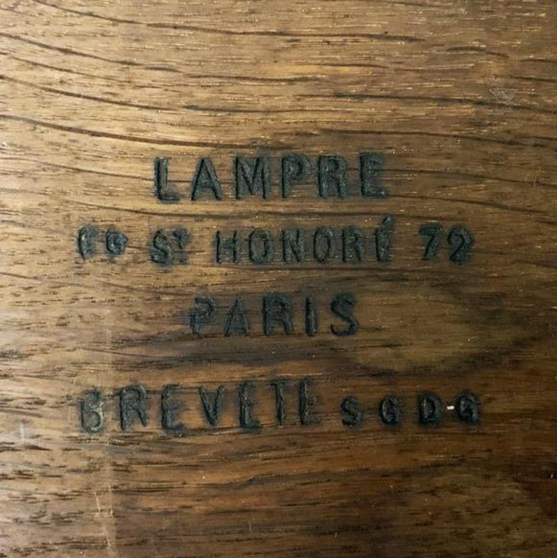 Late 19th Century Mahogany Envelope Card Table by Antoine Lampre, Paris. For Sale 3