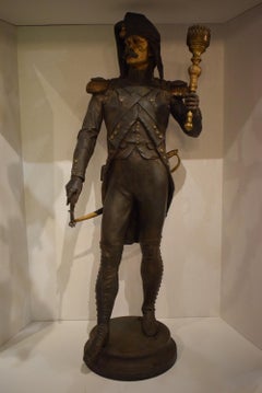 Fine Metal Statue Representing "Hussar"