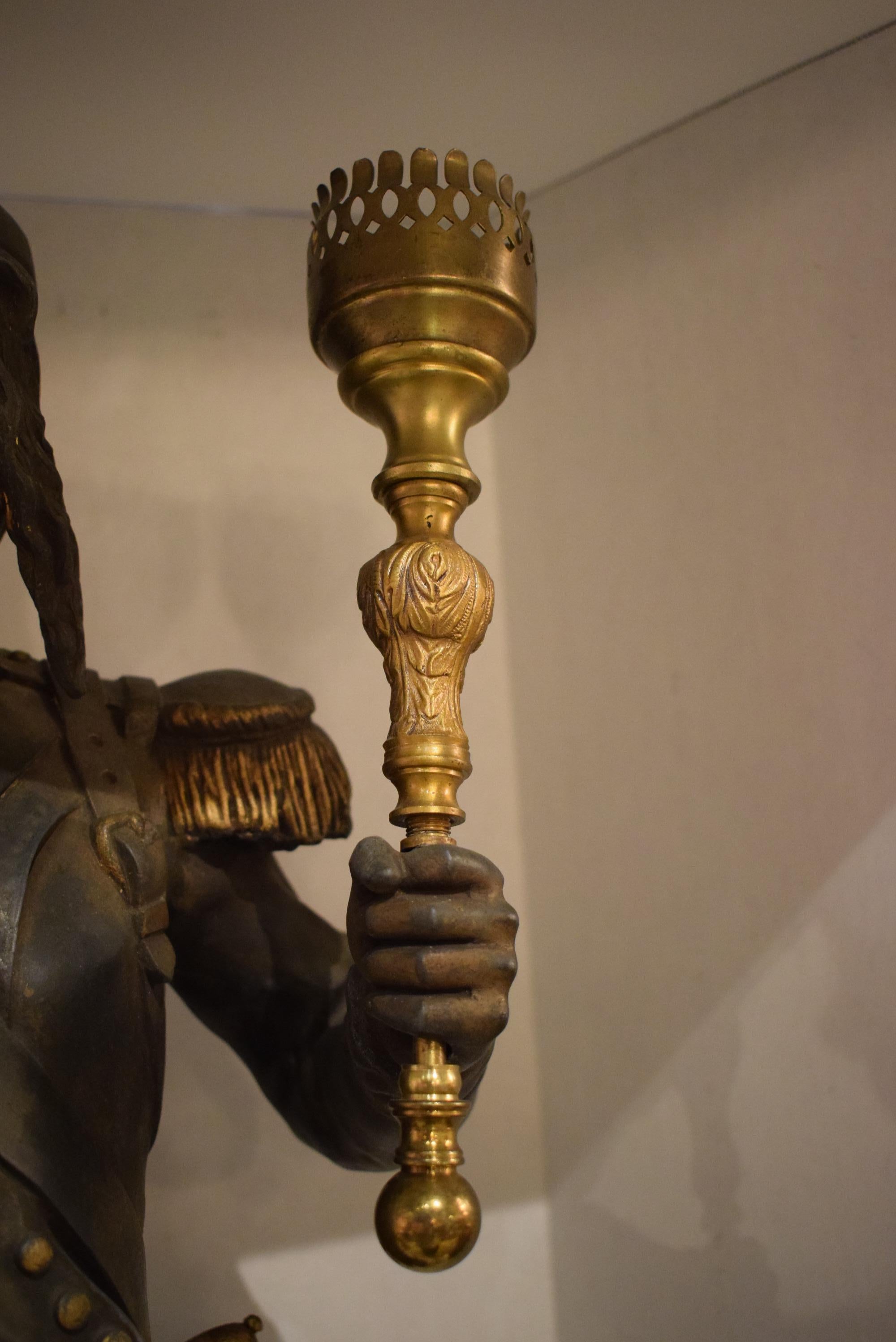 Early 20th Century Fine Metal Statue Representing 