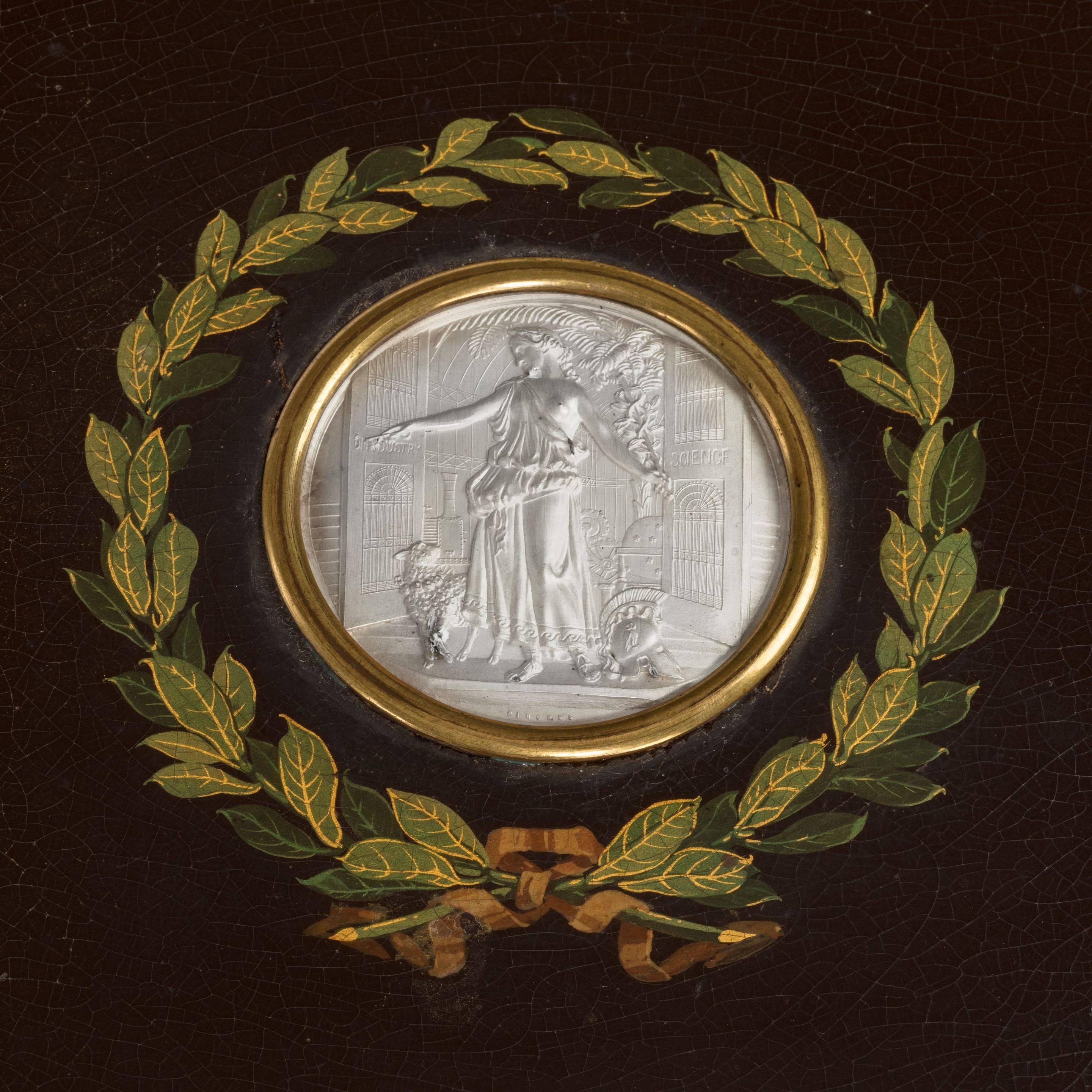 Mid-19th Century Fine Mid-Victorian Papier Mâché Box by Jennens & Bettridge