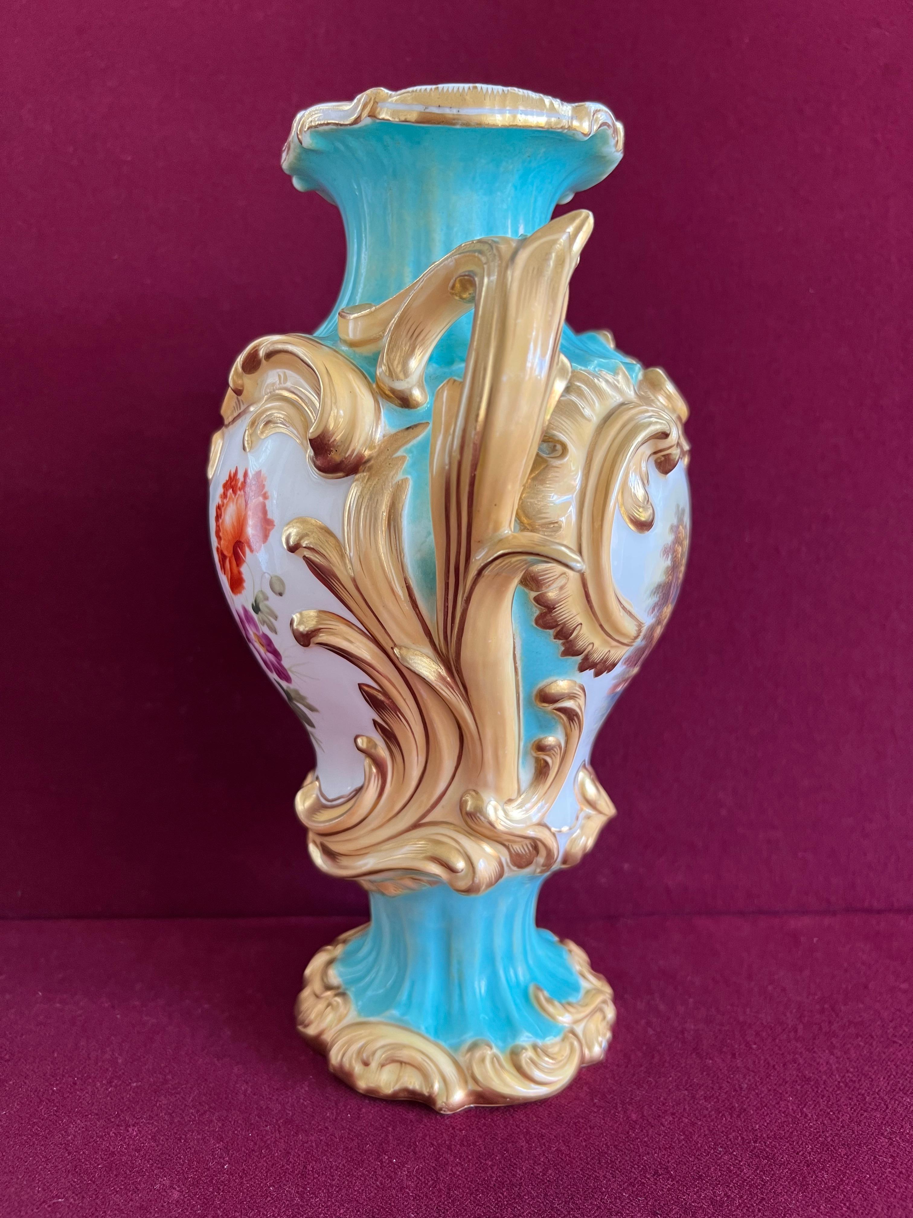 British Fine Minton Porcelain 'Dresden Antique Vase', c.1835-1840