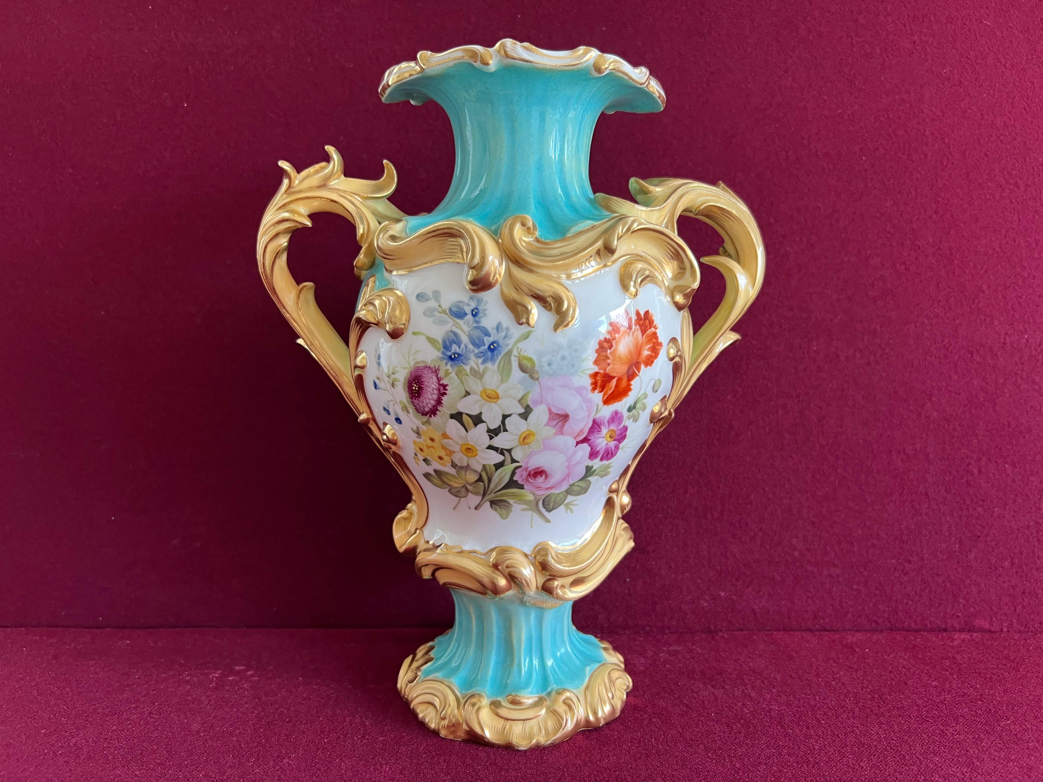 Fine Minton Porcelain 'Dresden Antique Vase', c.1835-1840 In Good Condition In Exeter, GB