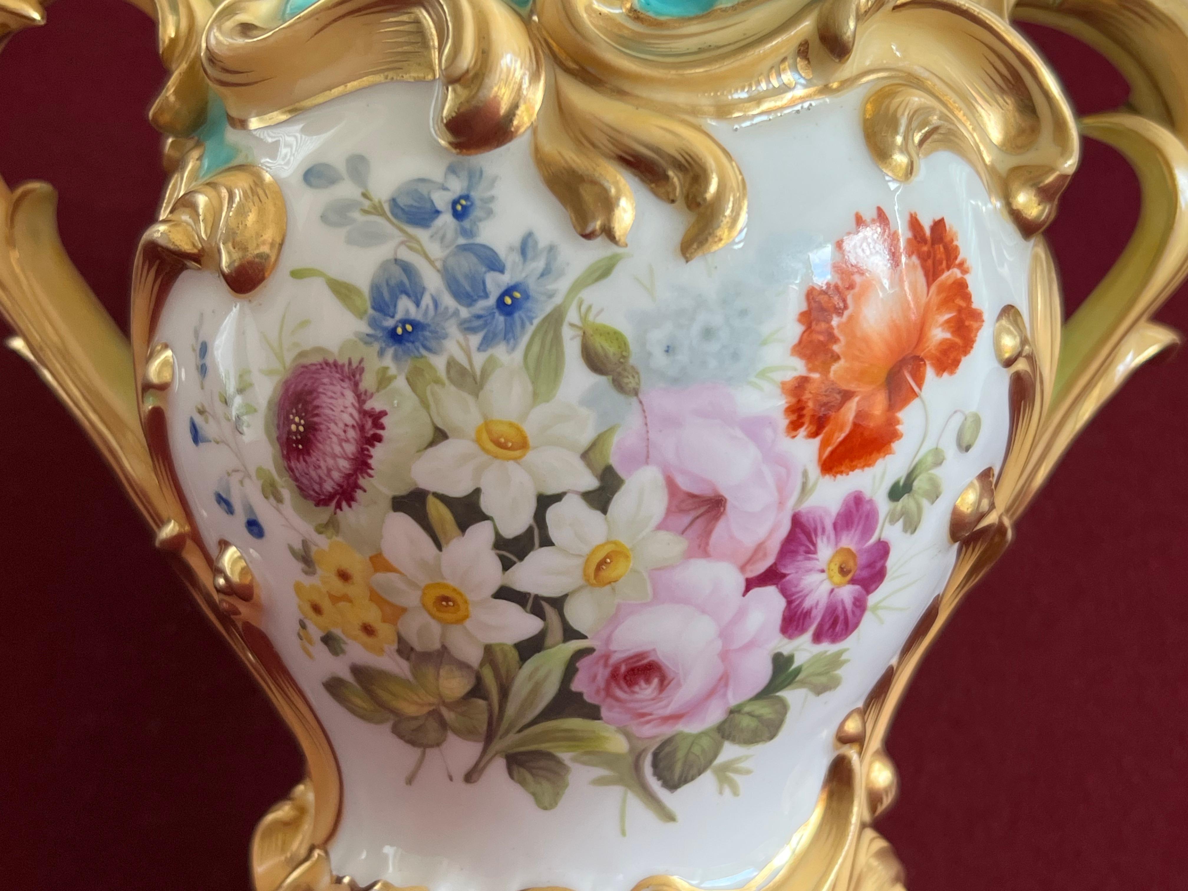 Fine Minton Porcelain 'Dresden Antique Vase', c.1835-1840 2