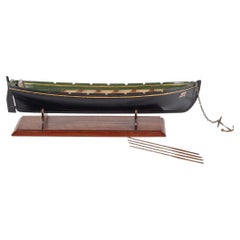 A fine model of Royal Navy ship’s rowing gig ‘Bluebell’ Antique A fine model of Royal Navy ship’s rowing gig ‘Bluebell’