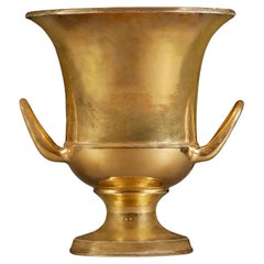 Fine Neapolitan Gilded Porcelain Vase Antique Fine Neapolitan Gilded Porcelain Vase