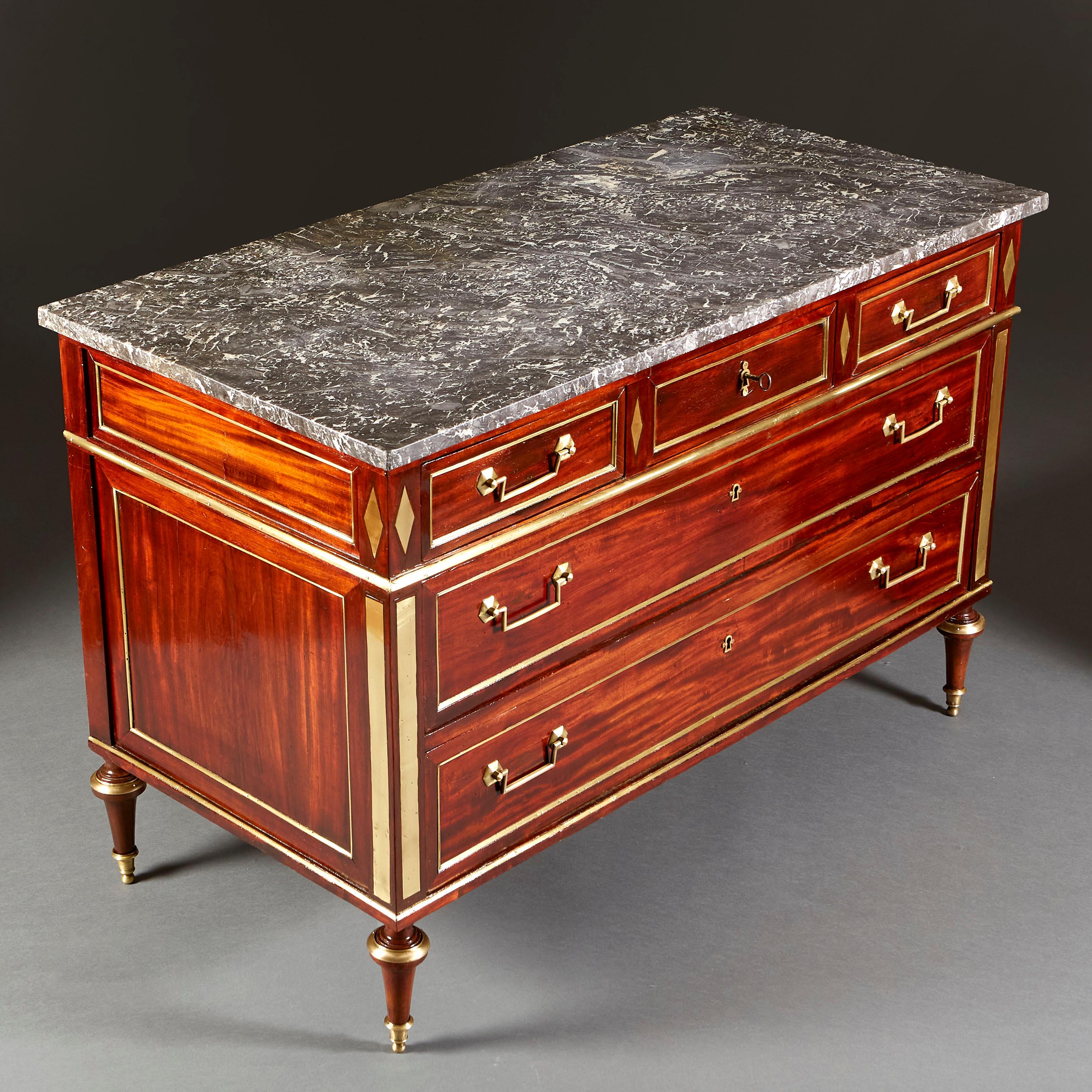 Fine Nineteenth Century Empire Commode For Sale 4