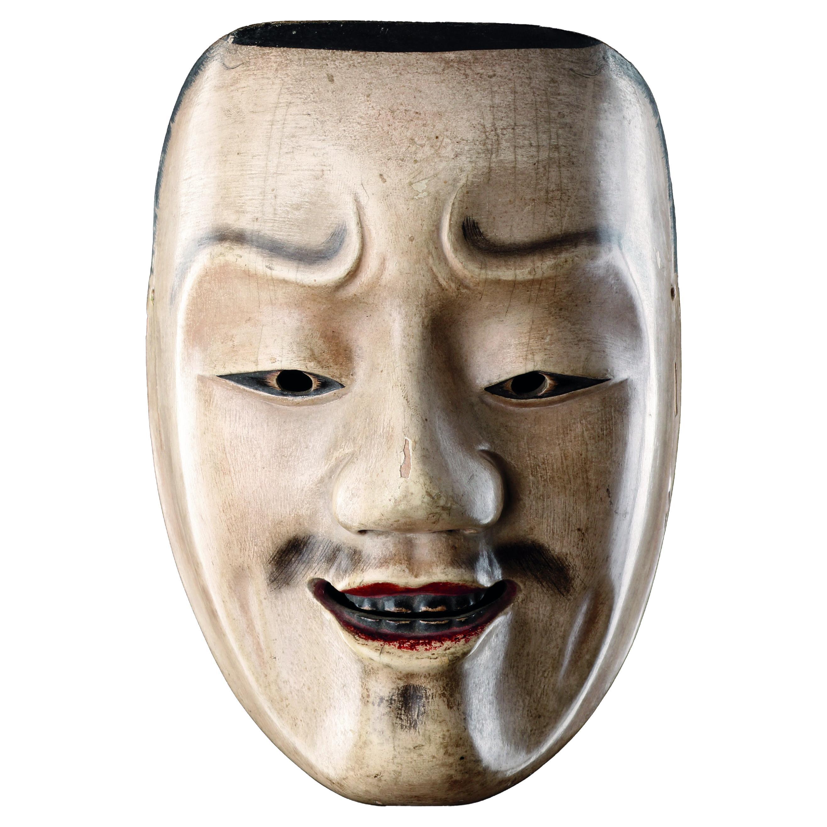 Un beau masque "nô" d'Imawka en vente