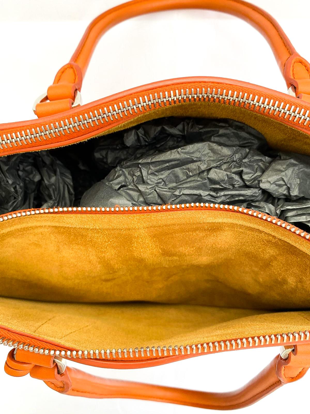 A fine orange leather 'Galleria' handbag, Prada, Italy, 2016 14