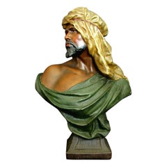 A Fine Orientalist Composition Bust of a Moor, Austria Circa 1920