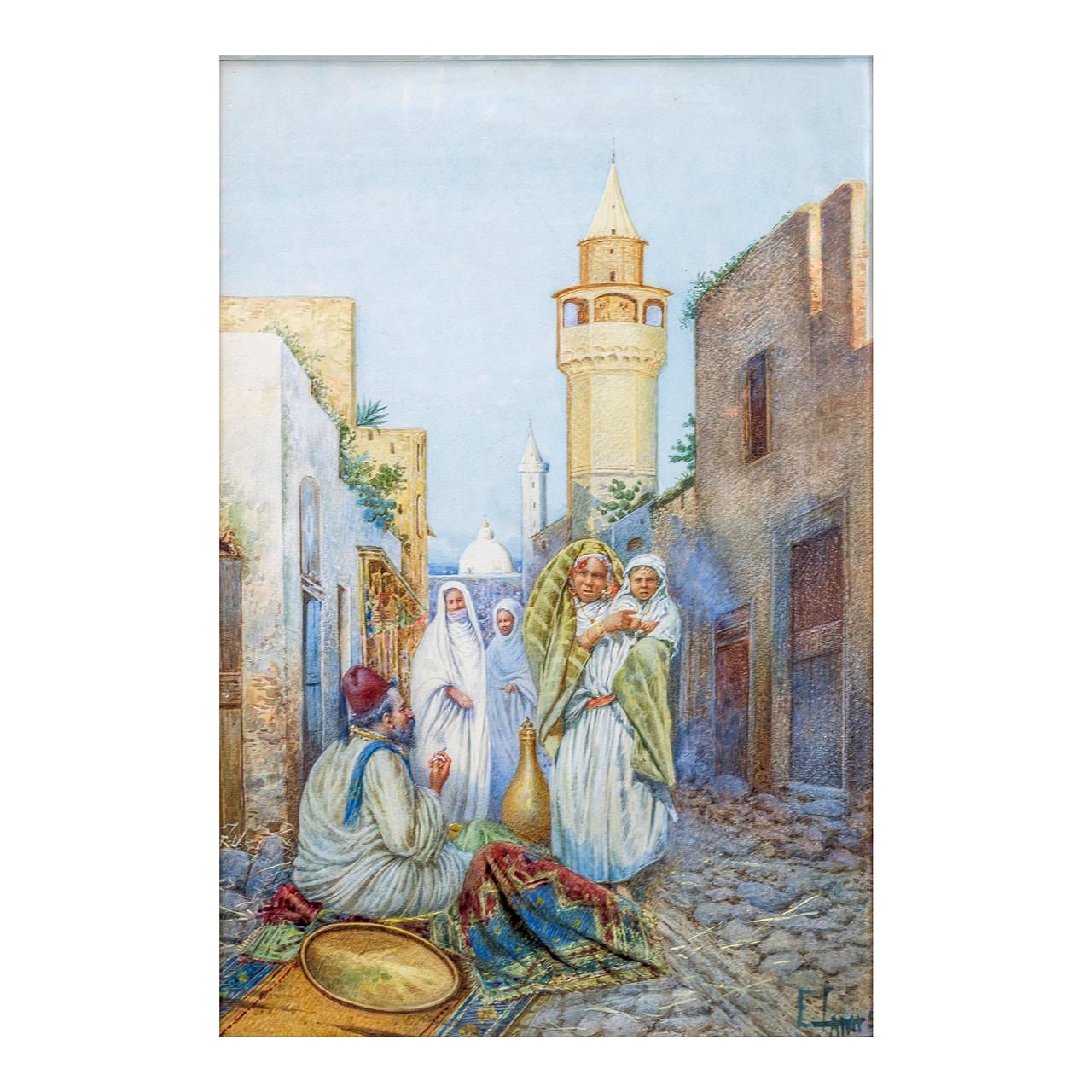 Artist: Eugene Louis Lami (1800-1890)
Origin: French
Medium: Watercolor
Signature: Signed L/R 