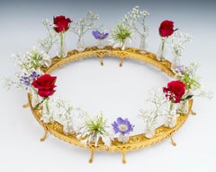 Fine Ormolu & Cut Crystal Circular Form Flower Epergne by F&C Osler