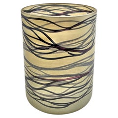 A fine painted vase by Klaus and Isgard Moje, made 1979
