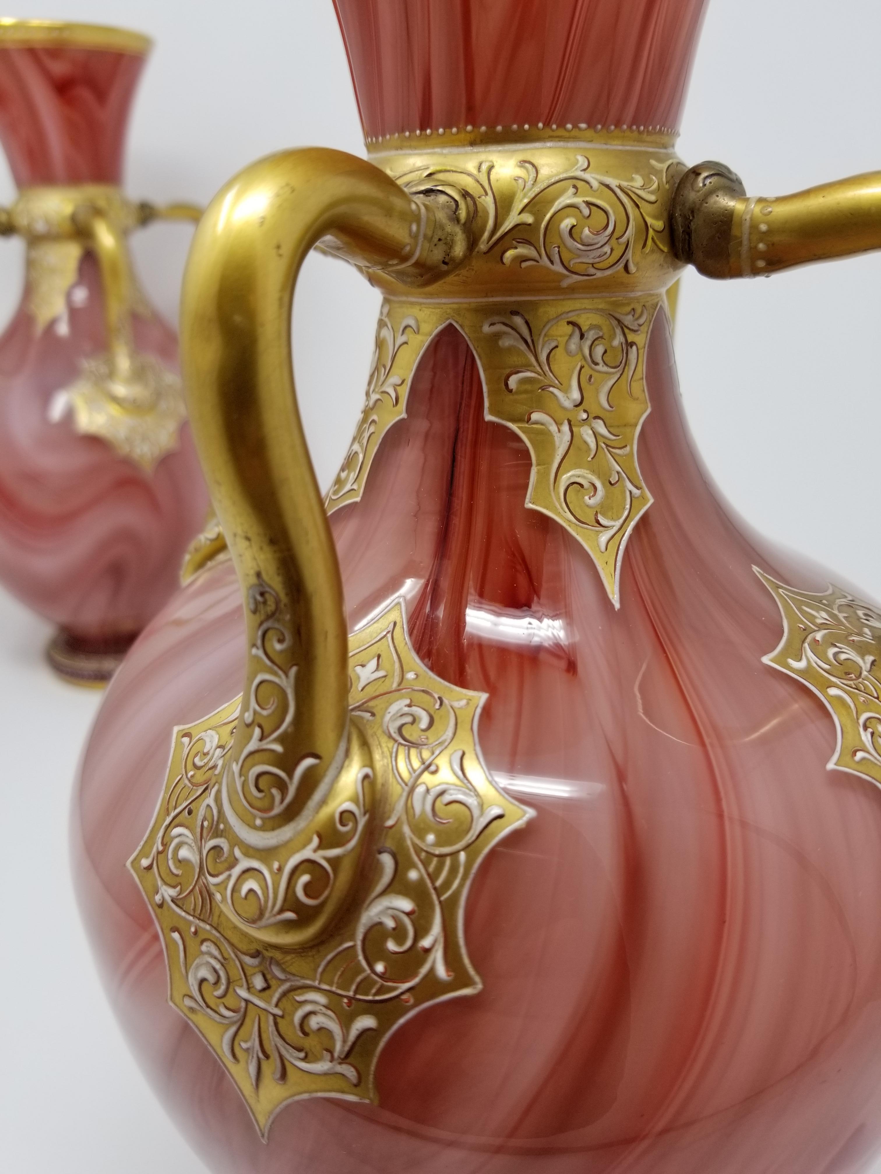 antique red vases