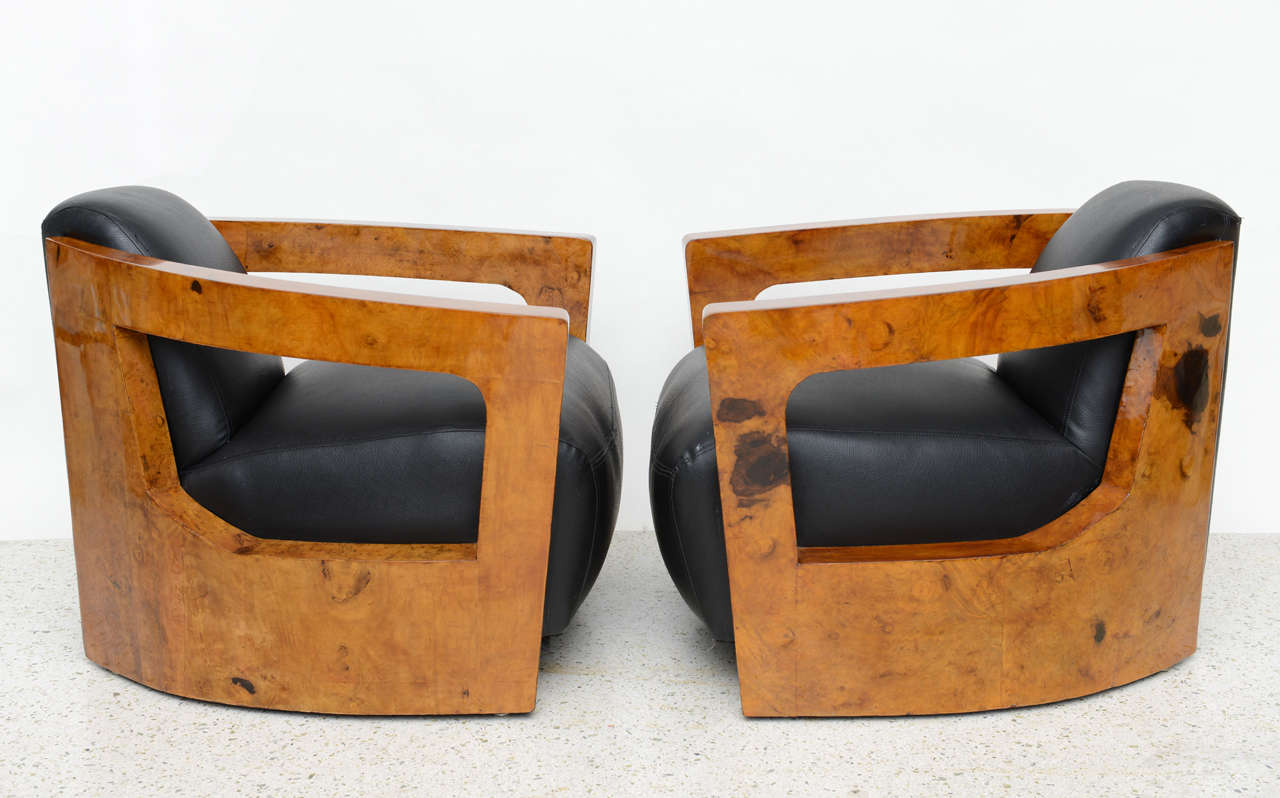 Fine Pair Italian Modern Rootwood Armchairs, 1960s In Excellent Condition In Hollywood, FL