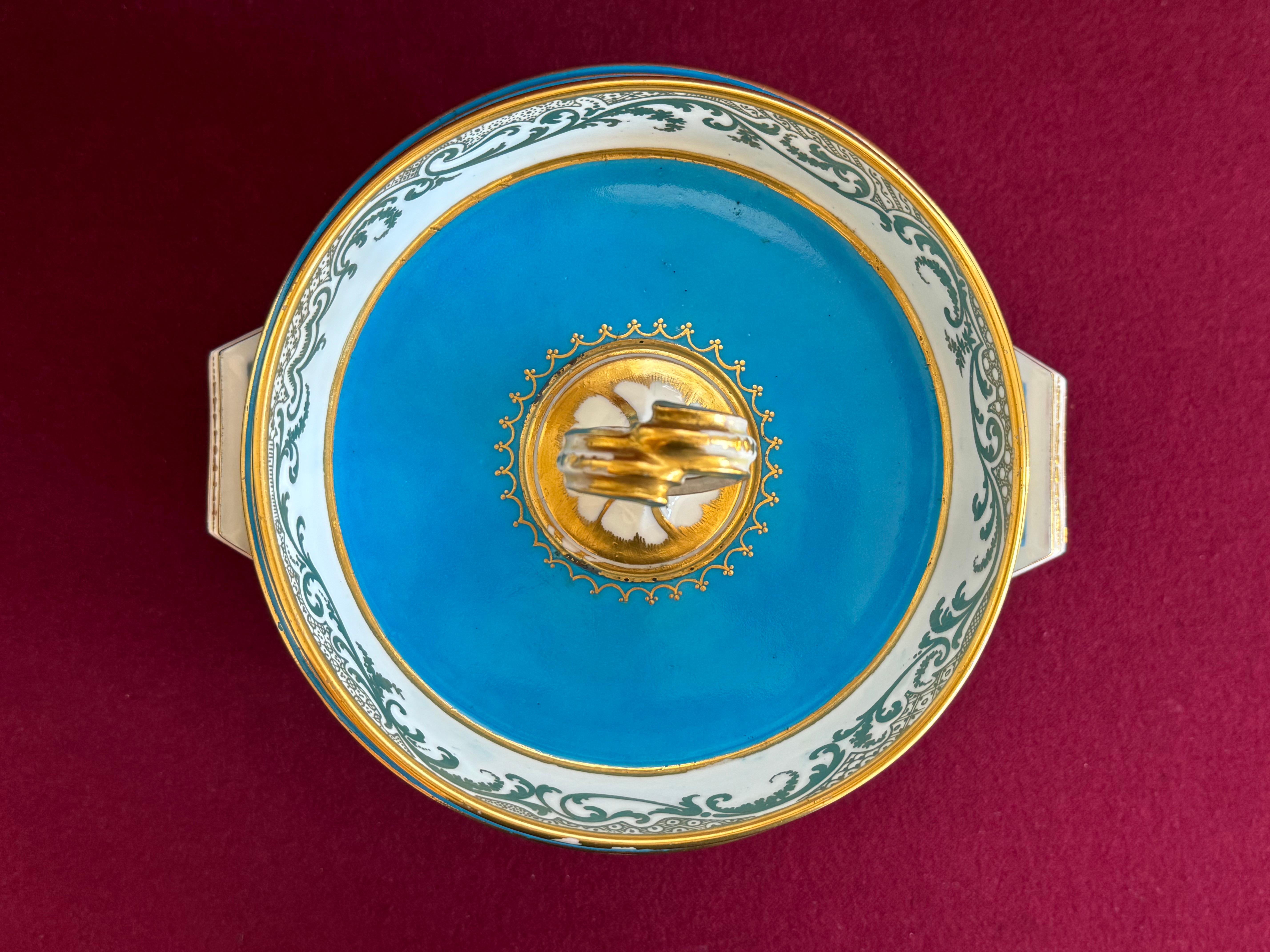 Fina pareja de cubiteras de porcelana de pasta blanda de Sèvres del siglo XVIII en venta 3