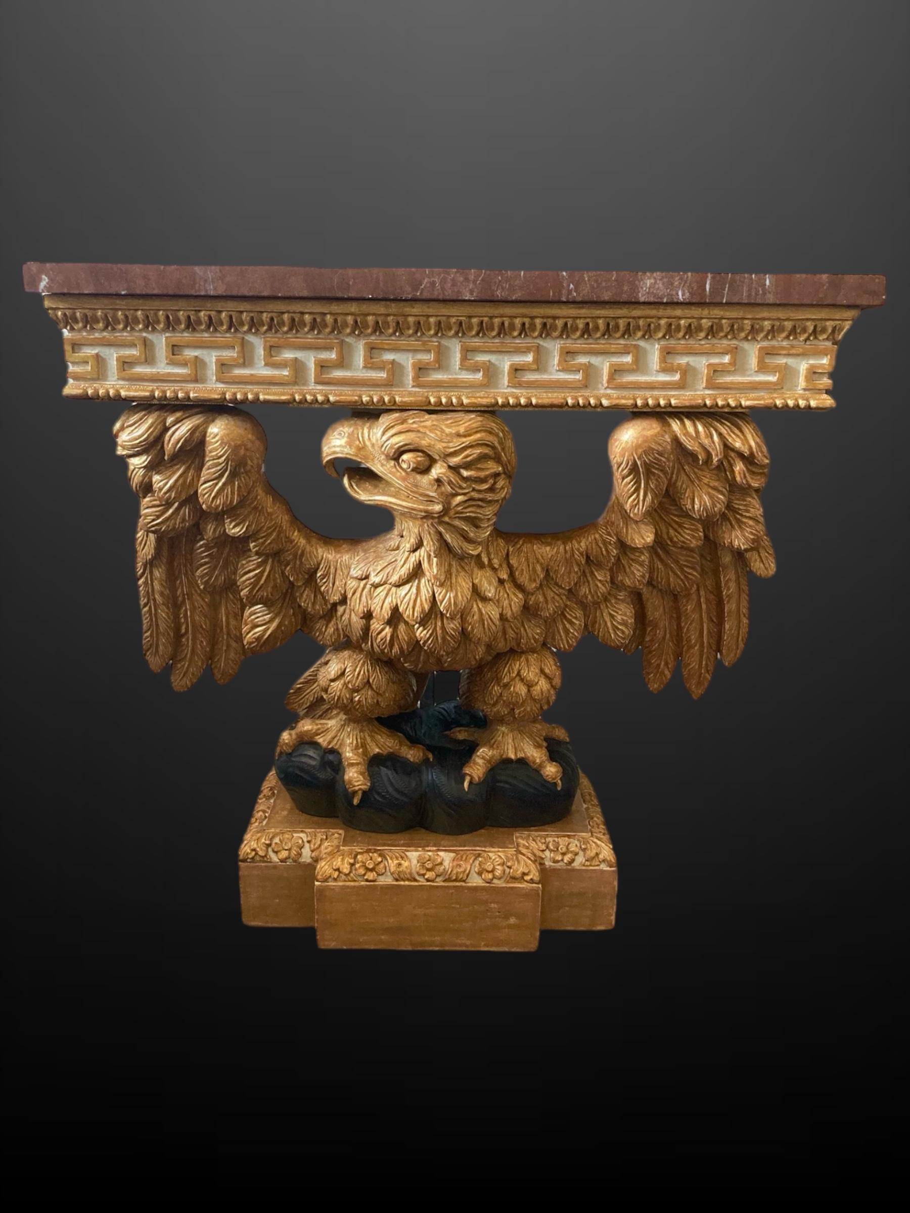 Ein schönes Paar William Kent-Stücke im Stil des 18. Jahrhunderts  Eagle Konsolentische (George II.) im Angebot