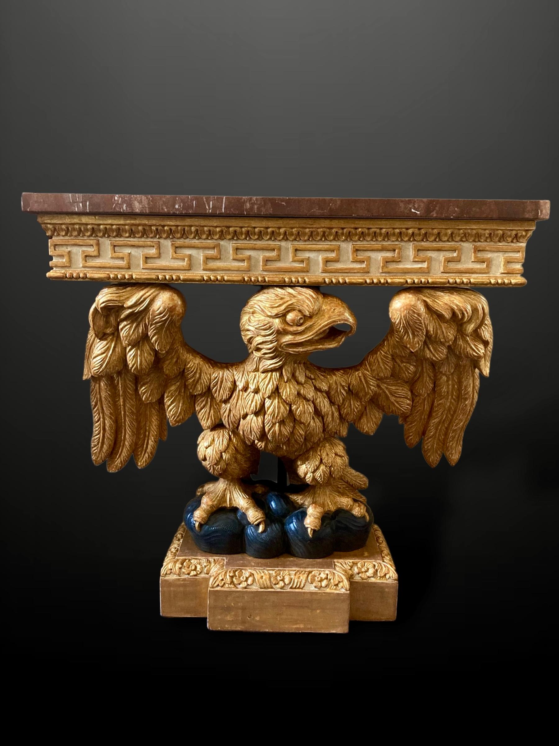 Ein schönes Paar William Kent-Stücke im Stil des 18. Jahrhunderts  Eagle Konsolentische im Angebot 1