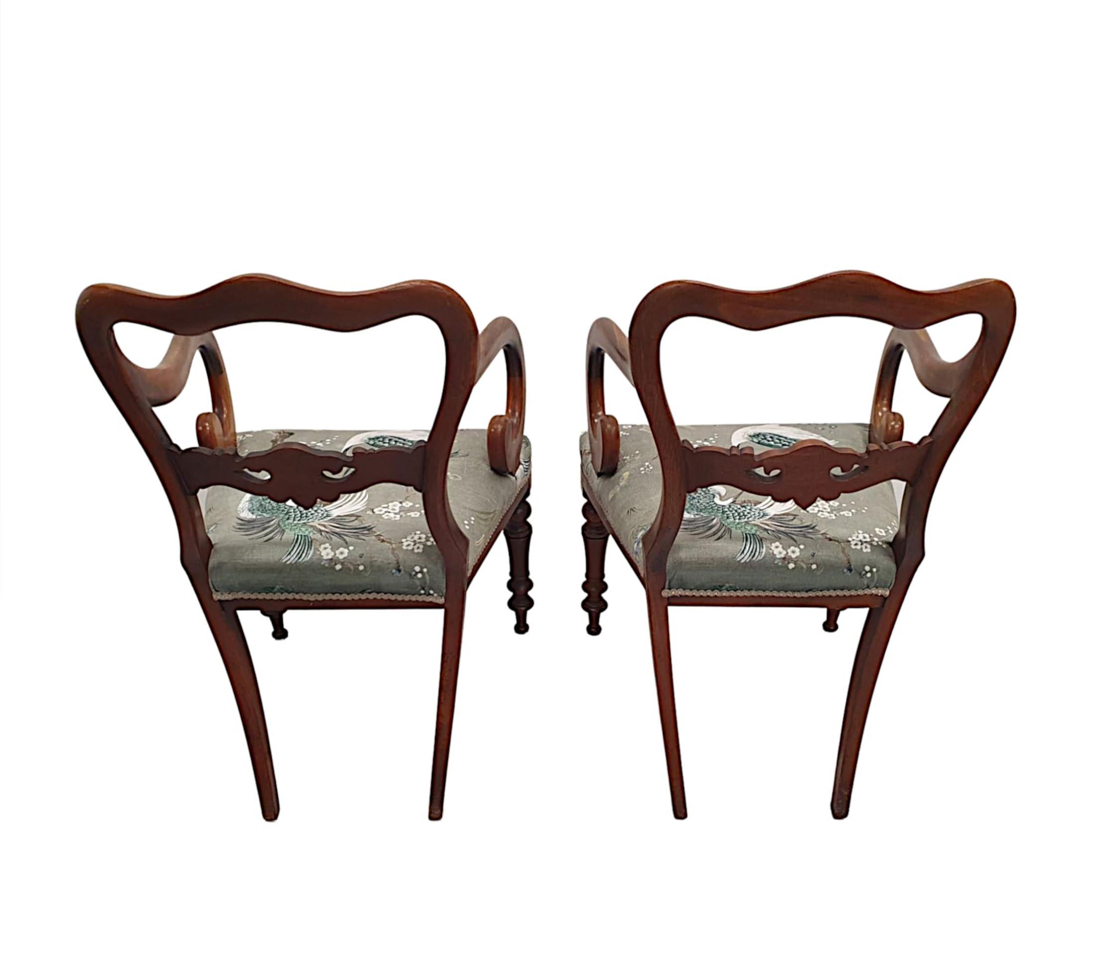 A Fine Pair of 19th Century Carver Armchairs For Sale 1
