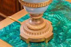 A fine pair of 19th century French Pate Sur Pate and gilt bronze lamps .
