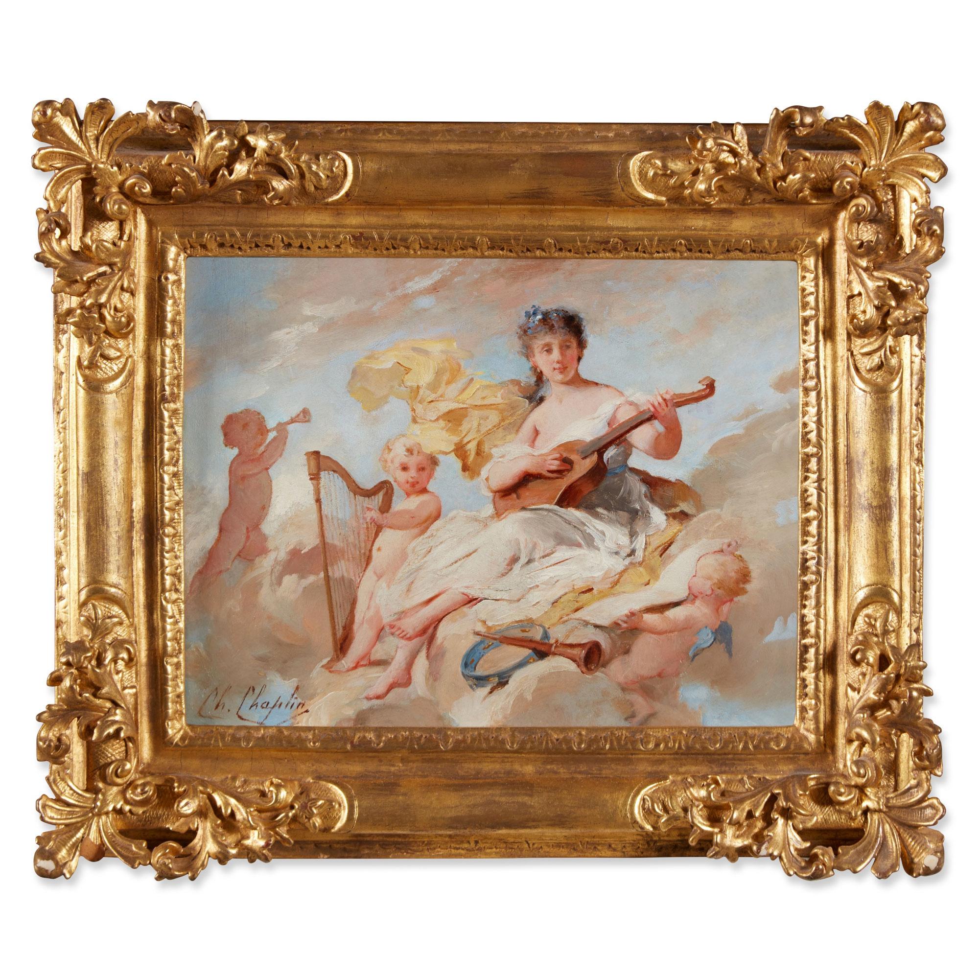 allegorical painting of two ladies