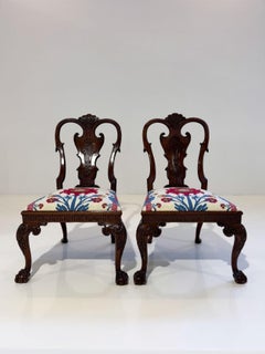 A Fine Pair of Antique George II Walnut Side Chairs