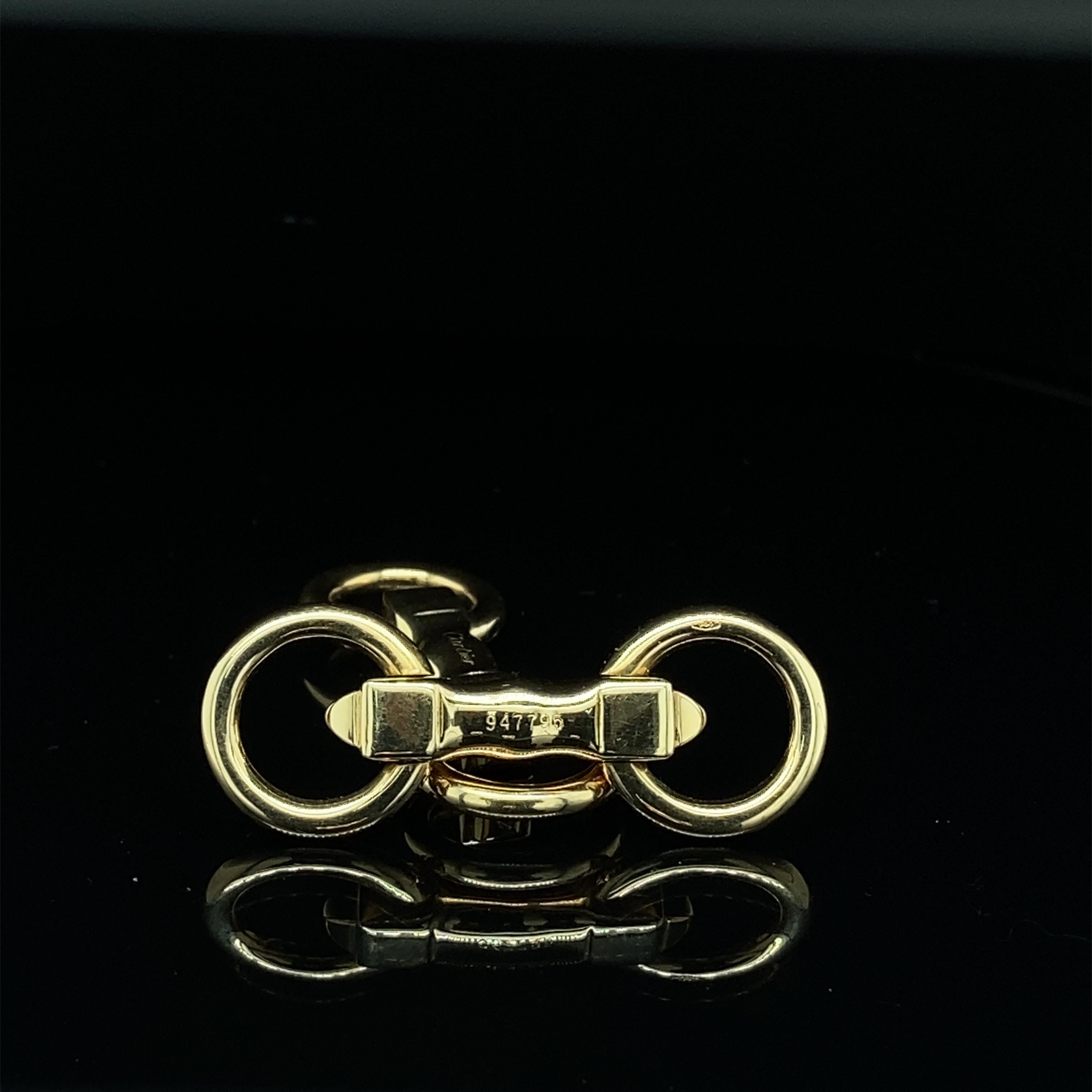 Pair of Cartier Gold Cufflinks, ca 1980 In Good Condition For Sale In Idar-Oberstein, DE