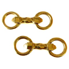 Par de gemelos de oro Cartier, ca 1980