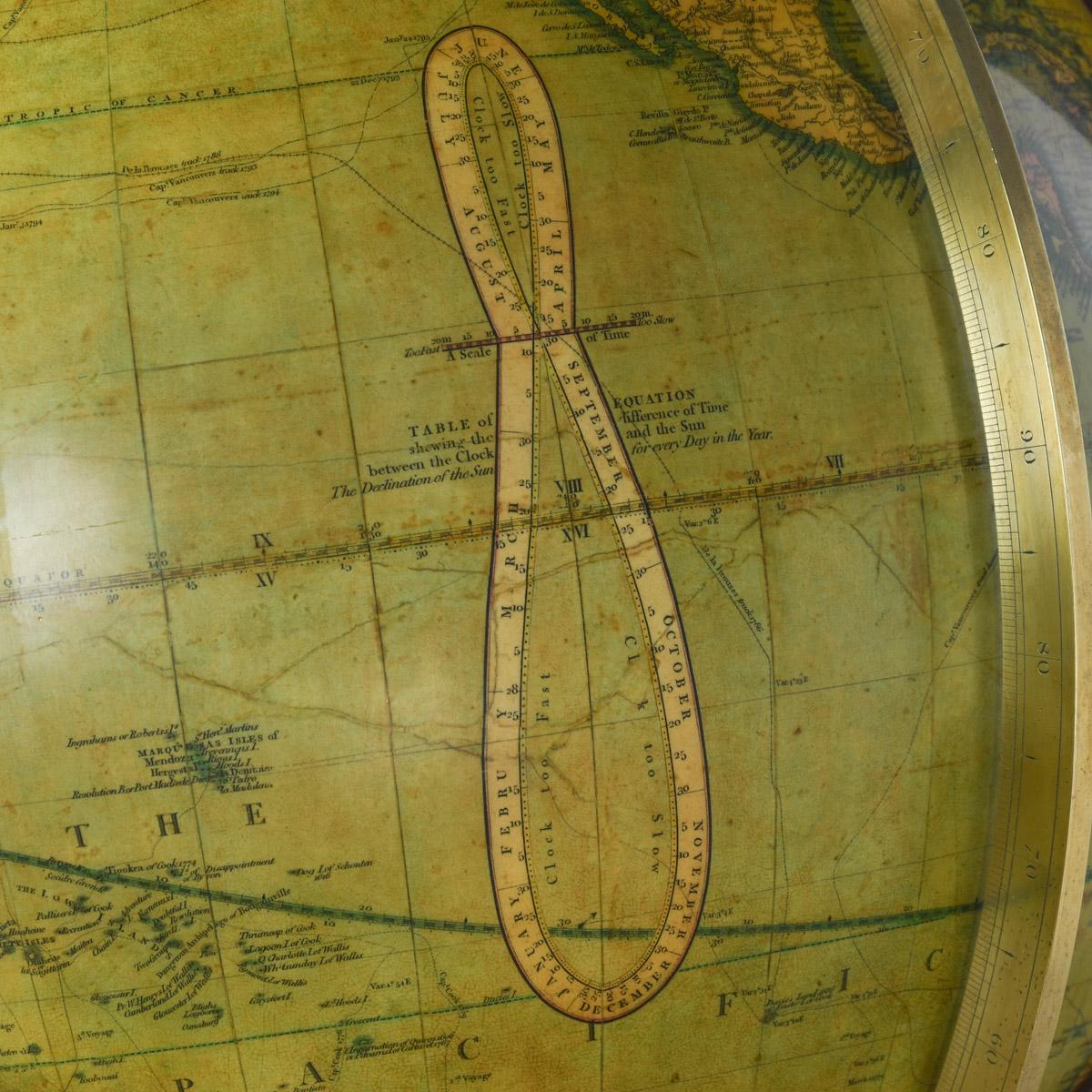 A Fine Pair of Cary Globes, Retailed by Kirk and Mercein of New York c.1816-1820 For Sale 2