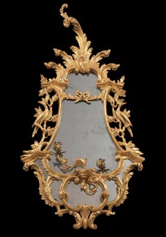 Fine Pair of Chippendale George III Girandoles