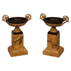 Fine Pair of Early 19th Century Bronze and Ormolu Tazzas