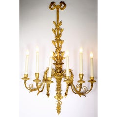 Fine Pair of French 19th Century Gilt-Bronze Figural Wall-Lights with Children