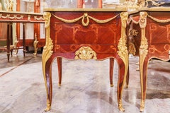 A fine pair of French 19th century nightstand commodes signed F. Linke