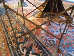 Fine Pair of French Bronze and Malachite Directoire Gueridons Mid 20th Century