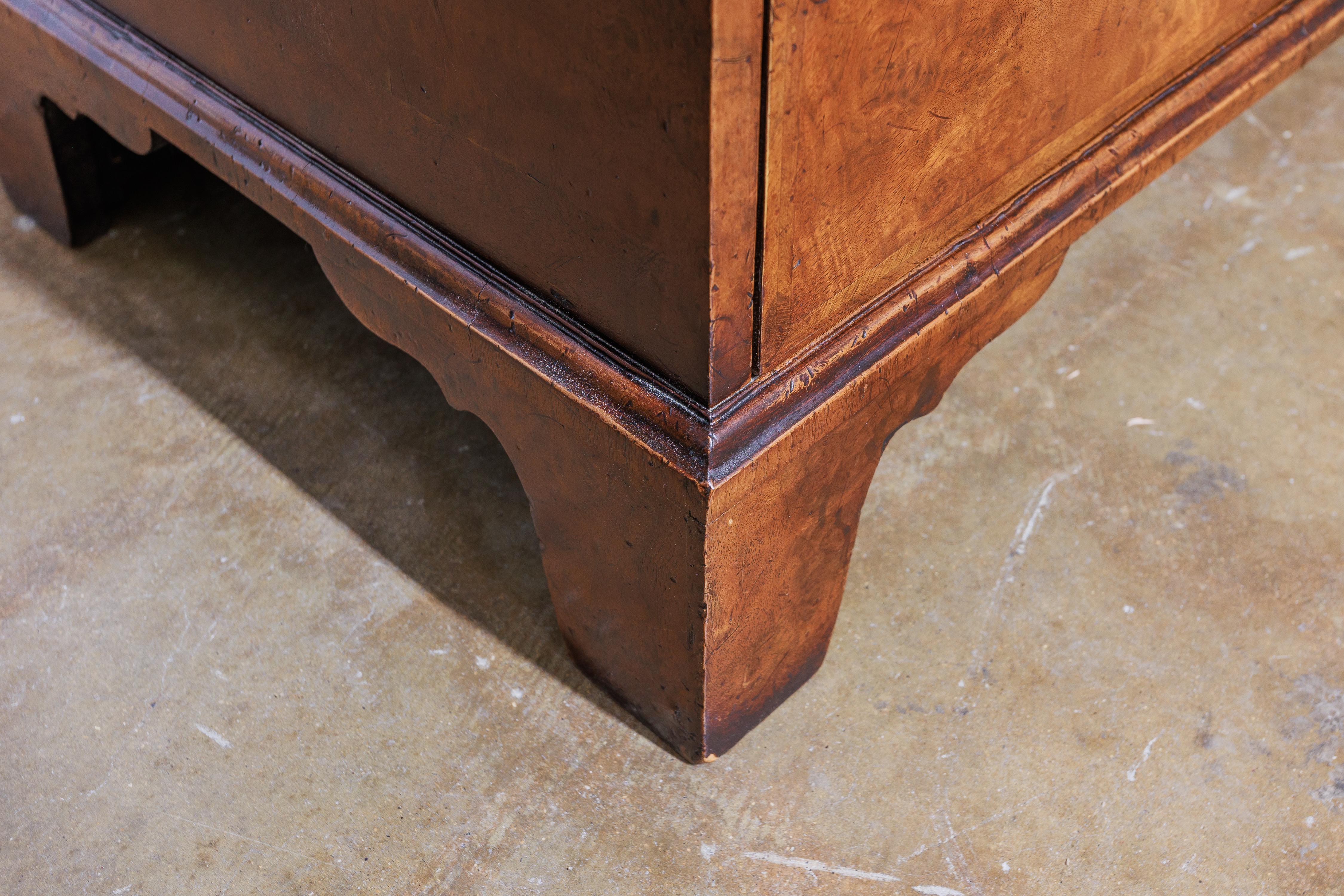 English A fine pair of George 11 burled walnut chests For Sale