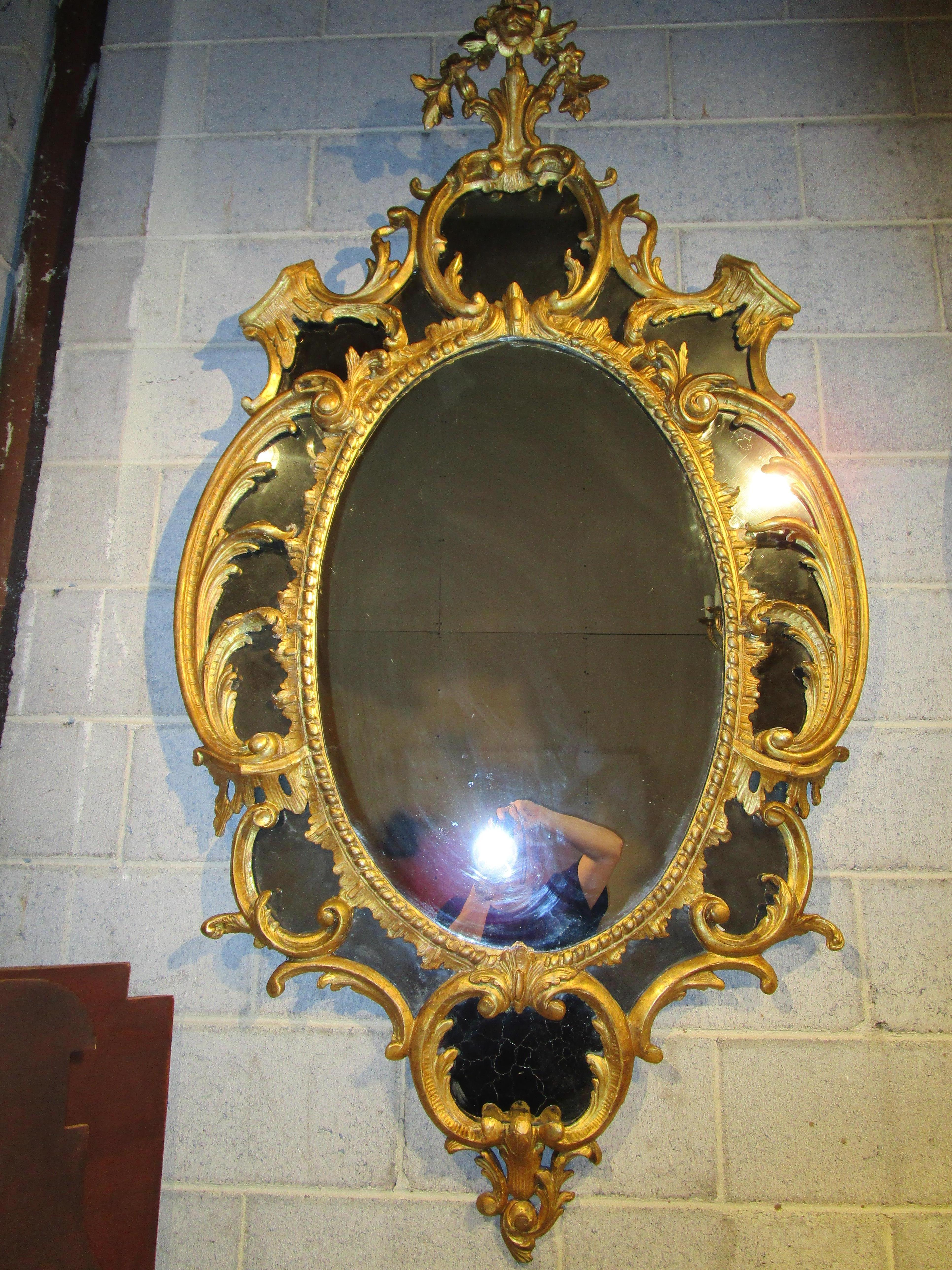 George III Fine Pair of George 111 Late 18th Century Gilt Mirrors