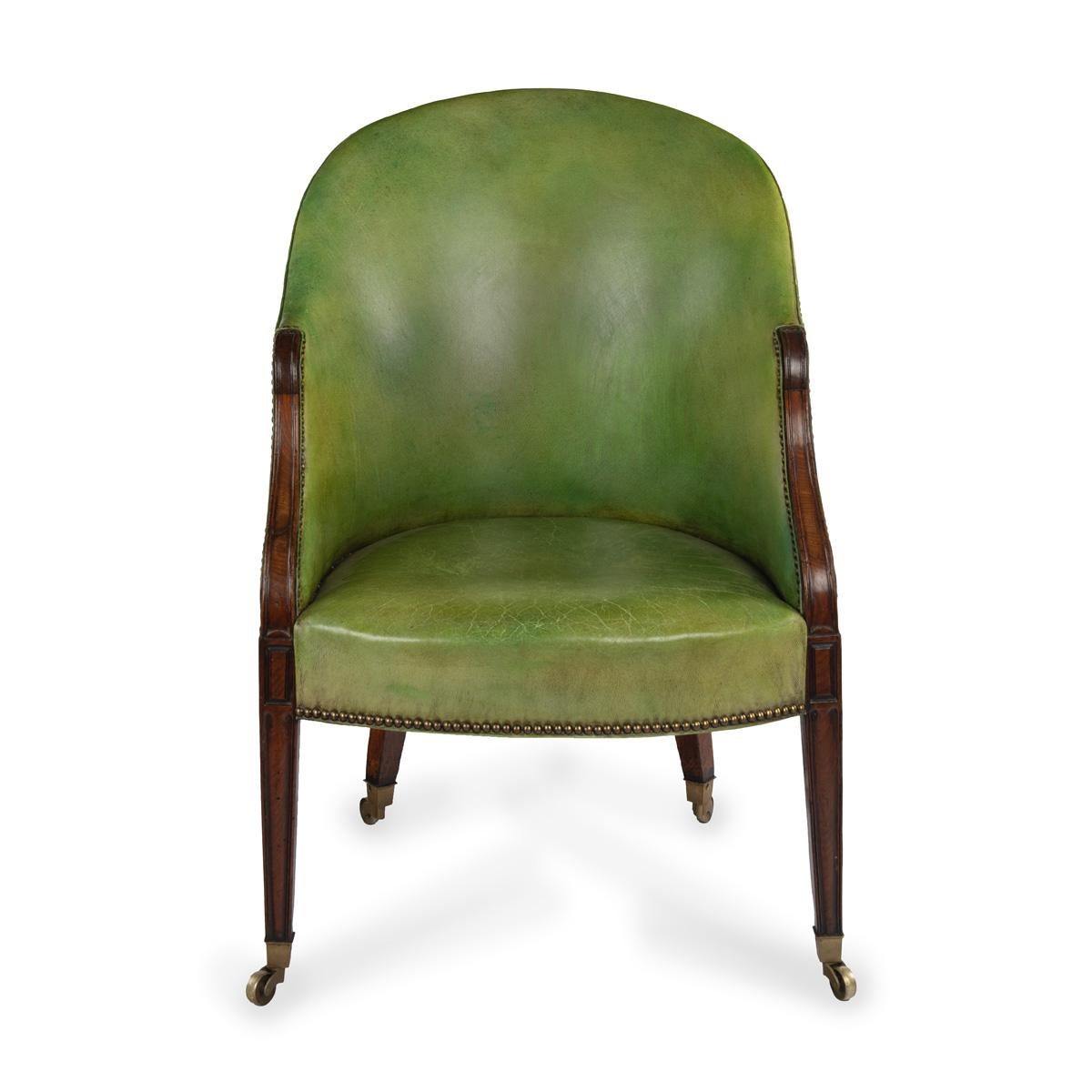 Ein feines Paar Mahagoni-Thermstühle aus der George-III-Periode von Hepplewhite-Periode (Englisch) im Angebot