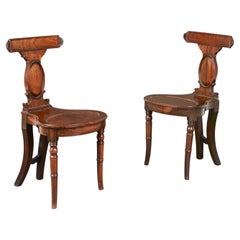A Fine Pair of Gillows Hall Chairs