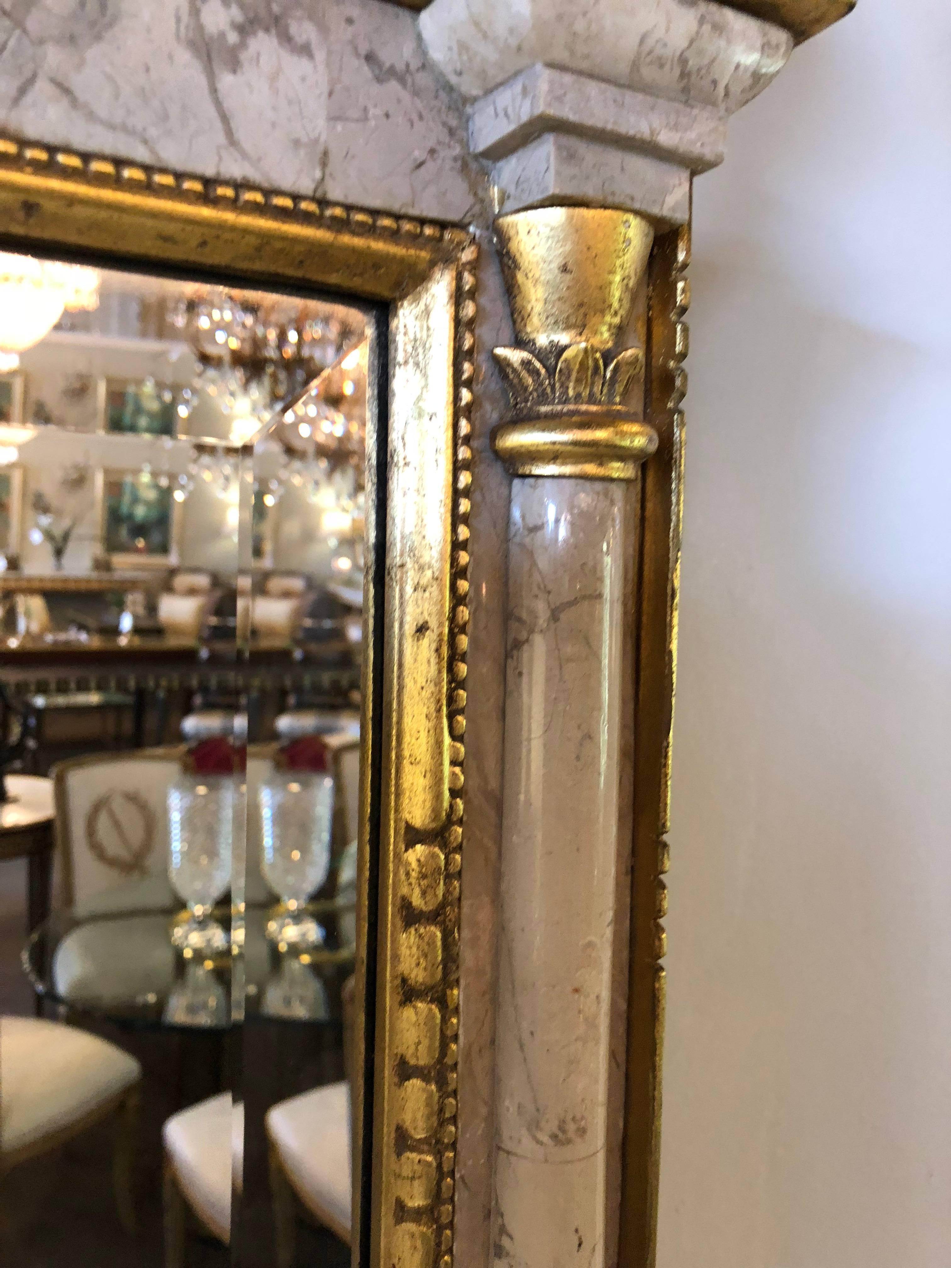 Fine Pair of Gilt Northern Italian Wall or Console Mirrors 3