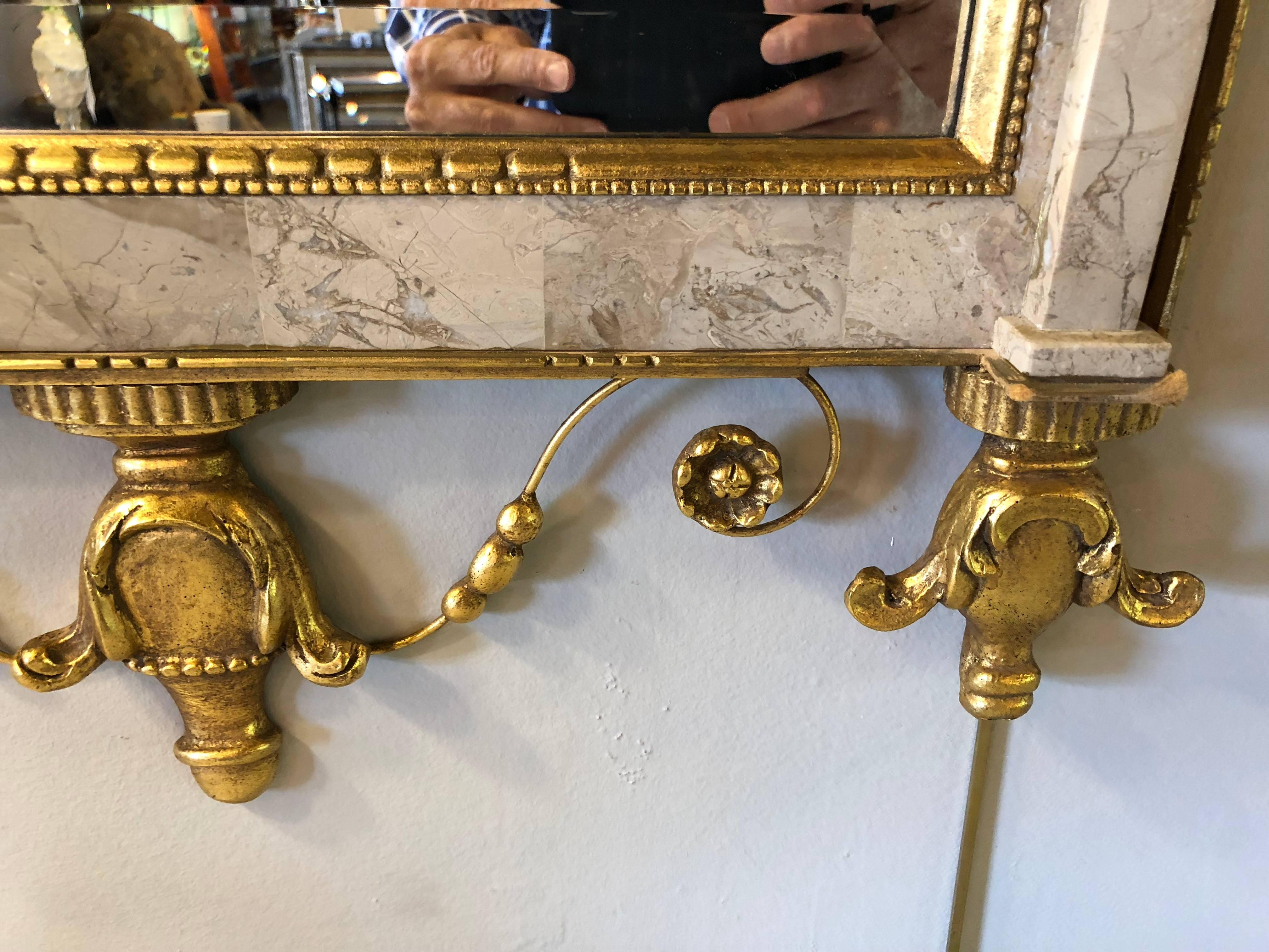 Fine Pair of Gilt Northern Italian Wall or Console Mirrors 4