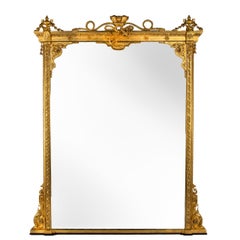 A Fine Pair of Giltwood Overmantel Mirrors Supplied by G. Wendover and Co.