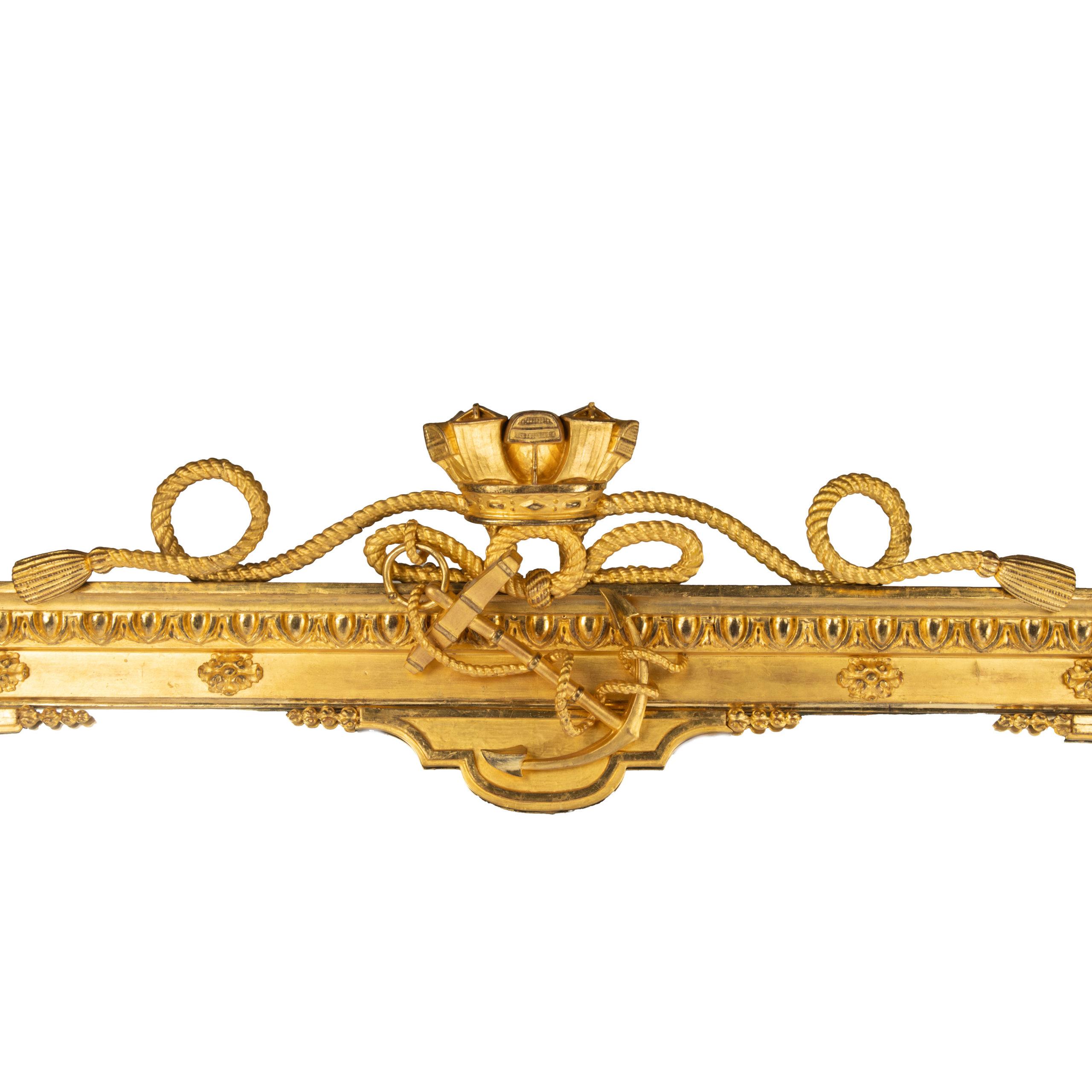 A Fine Pair of Giltwood Overmantel Mirrors Supplied by G. Wendover and Co. For Sale 3