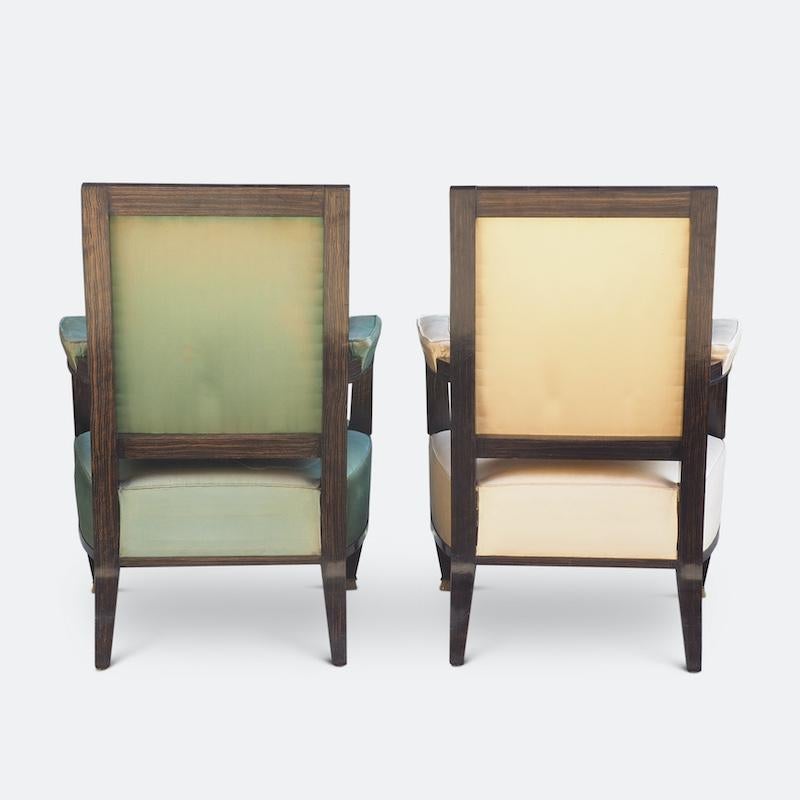 Fine Pair of Grand Armchairs Attributed to Andre Arbus In Good Condition In London, GB